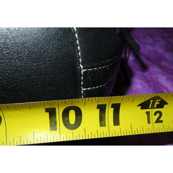 Coach 2006 Vintage Black Leather East West Legacy Tassel Hobo Shoulder Bag 1417 - Picture 11 of 12